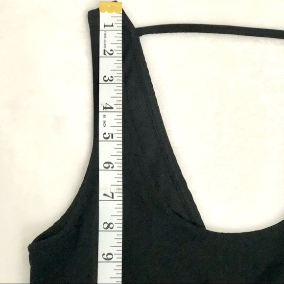 Lush Elegant Maxi Dress Deep V Back Black XS - Picture 6 of 16